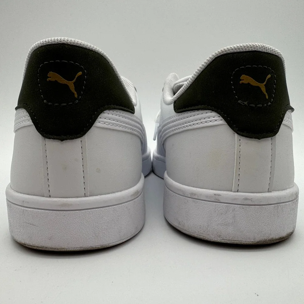 Puma Smash v2 White Gold Casual Sneakers Men's Size 10.5 Store‎ Try-On